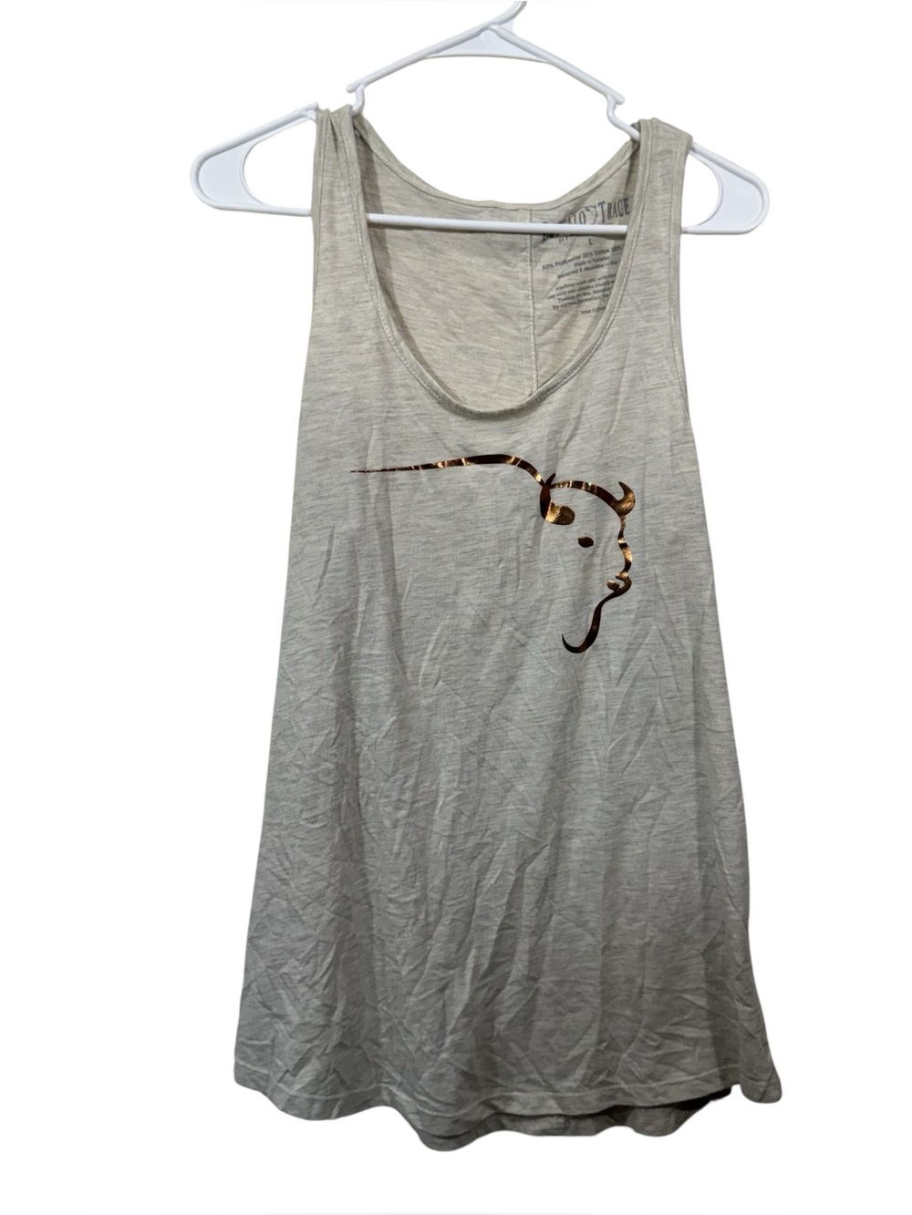 Buffalo Trace Cream & Rose Gold Graphic Tank Top